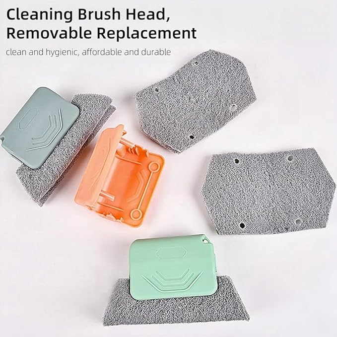 Magic Window Track Cleaner, 2024 Upgraded Window Groove Cleaning Brush Tools Set, Hand-held Window Track Cleaner Brushes Tools Set for Window lides Gaps Tile Lines Shutter Car Vents (Gray 3PCS)
