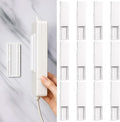 Yinkin 12 Pcs Power Strip Holder Self Adhesive Power Strip Wall Mounted Protector Punch Free Cable Management System Plug-in Surge Protector Holder for Computer Office