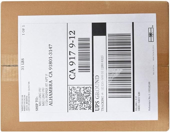 MFLABEL Full Sheet Sticker Labels, Address Labels, White Matte Label Paper, 8-1/2" x 11" Shipping Labels for Laser & Inkjet Printer (500 Labels, 500Sheets)