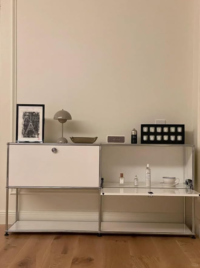 Modern Storage Cabinet Sideboard Versatile Free-Standing Organizer Cabinets for Home Office, Living Room, Bedroom, Kitchen, Garage