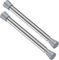 Tension Rod 16 to 26 Inch Sliver Tension Curtain Rod No Drill Spring Tension Rod 2pack Small Tension Rod for Cupboard Closet Bookshelf Diy Projects Wardrobe Spring Loaded Curtain Rods