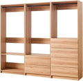 Maykoosh Closet System Organizer - Customizable Walk-in Wardrobe Storage Oak/Model BCD 3 Closet