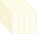 1980 Pcs Blank File Folder Labels 0.5x1.75 Inch Writable Name Tag Stickers White Name Filing Envelopes Label Stickers Small Address Labels for Office Document File Classification