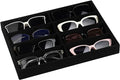 Frebeauty 8-Slot Sunglass Organizer,Velvet Sunglass Holder for Drawer | Vanity Glass Holder,Sunglass Case For Multiple Sunglass,Sunglass Tray,Glass Storage,Sunglass Box for Women,Eyeglass Organizer