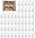 50pc Hanger Connector Hooks, Space Saving Hanger Hooks for Clothes Closet Organizer, Cascading Hangers Extender for Wardrobe Storage