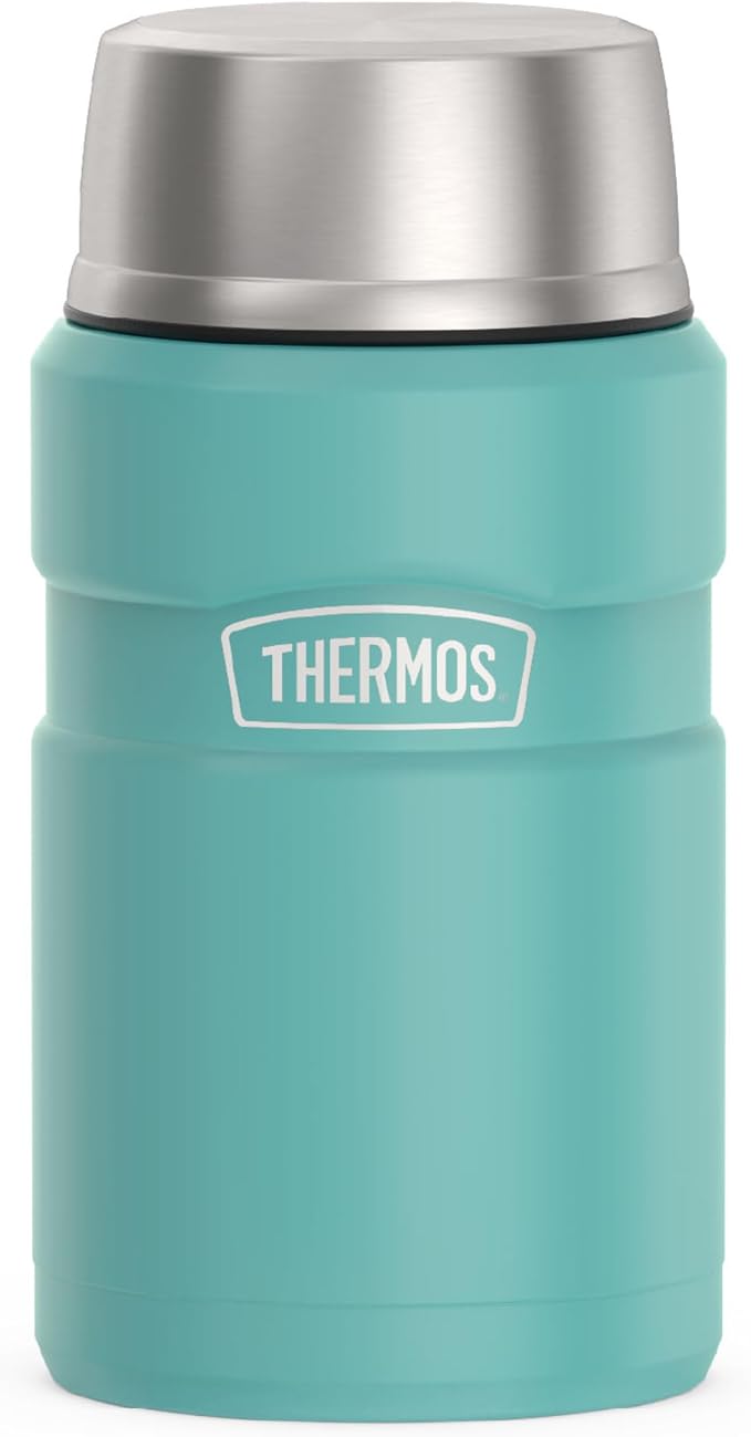 THERMOS Stainless King Vacuum-Insulated Food Jar, 24 Ounce, Matte Teal