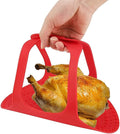 Silicone Turkey Lifter, Reusable Heat Resistant Non Stick Poultry Lifter Turkey Roasting Sling Oven Baking Mat for Home Cooking, 23.2 x 12.4 in