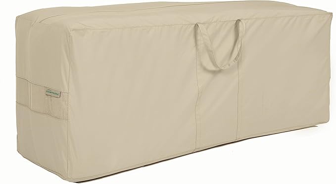 Covermates Cushion Storage Bag - Weather Resistant Polyester, Weather Resistant, Water Resistant Zipper, Cover Accessories, 75W x 18D x 26H, Khaki