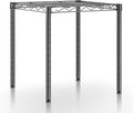 Xcity Storage Shelves, 1 Tier Heavy Duty Metal Shelving Unit, 350 LBS Adjustable Steel Wire Shelf for Commercial, Pantry, Kitchen, Garage, 14" D x 14" W x 15" H, Black