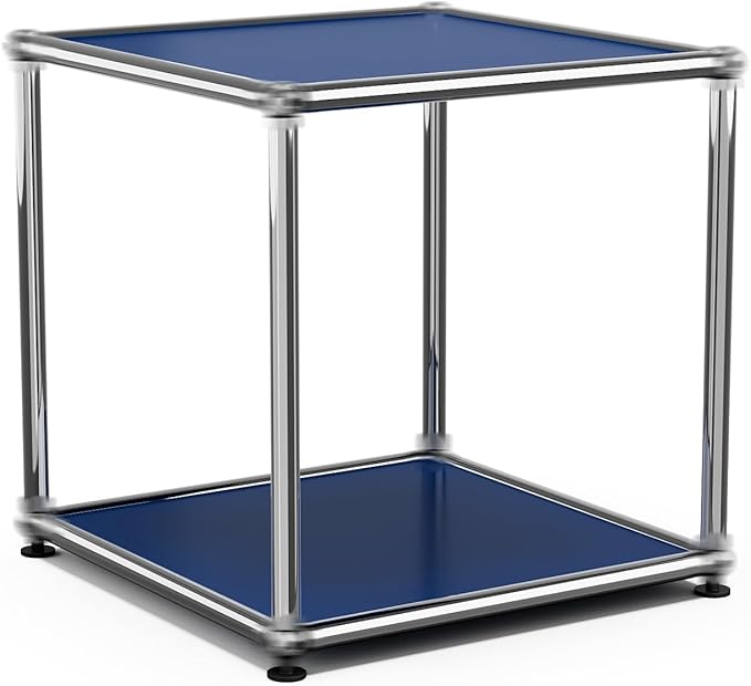 Nightstand Modern Storage Cabinet Blue A Versatile Free-Standing Organizer for Living Room, Bedroom, and Home Office Décor