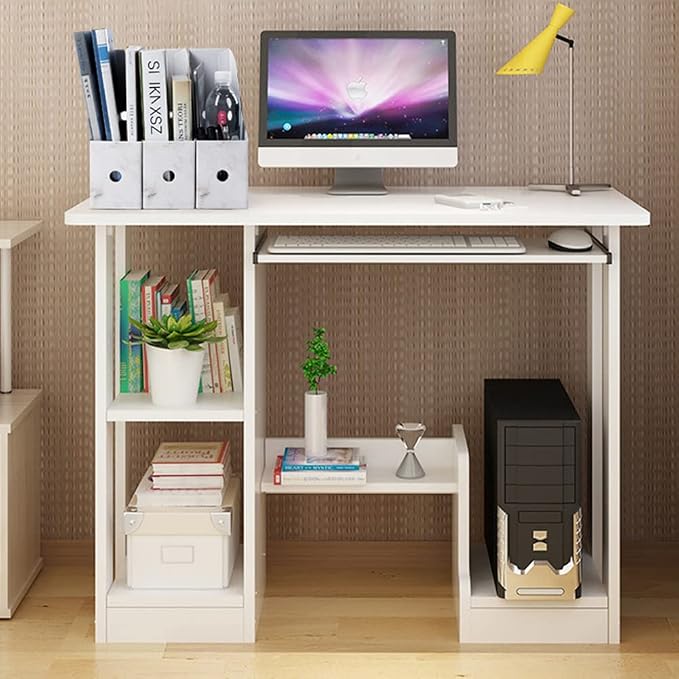 Foldable Desk File Holder Organizer Sturdy Cardboard Magazine Storage Box Document Rack with Blank Label Stickers for Home School Office (15, Marble)