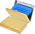 Credit Card Holder Wallet Stainless Steel Card Case RFID Blocking Business Card Holder Protector for Women Men