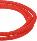 DMiotech 50ft Wire Loom Split Tubing 1/2 Inch(12.7mm) ID, Cord Protectors from Pet Flexible Conduit Cable Management for Office Home Garden, Red