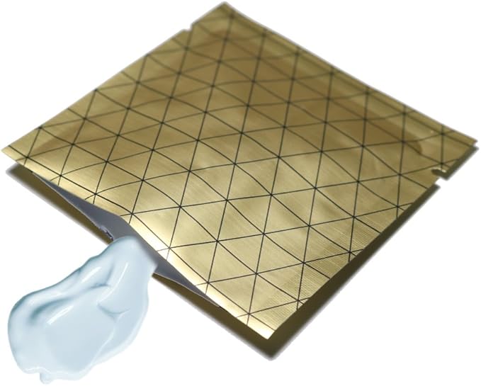 100 PCS 4 Mil Thick Open Top Heat Seal Bags, PET+AL+PE Mylar Bags with Easy Tear Notch, Resealable Heat Sealable Pouch for Food Storage, Packaging, Not Vacuum Bags (Gold, 8 * 12CM/3.2"*4.7")