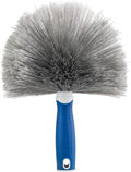 Unger Cobweb & Corner Duster – Dusters for Cleaning, Compatible with Telescopic Poles, Dusting Tools, Great for Ceilings, Moldings, HVAC & Floor Vents, and Corners, White/Black