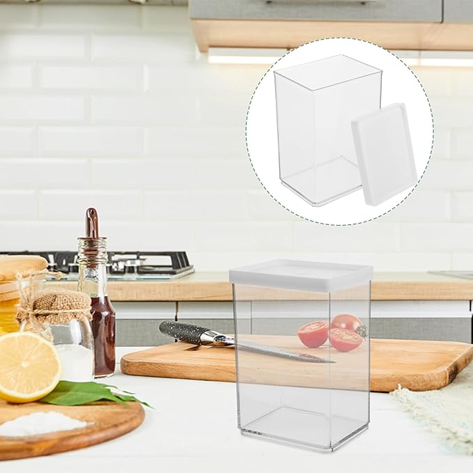 COHEALI PC Airtight Food Storage Container 900ml Refrigerator Organizer Bin Sealed Fridge and Freezer Storage Box for Kitchen Pantry