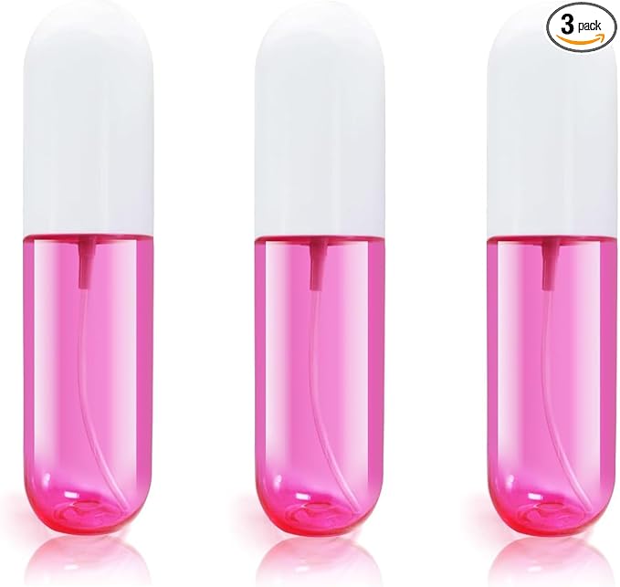 YOCASII 3PCS Alcohol Spray Bottle, 1.9oz Travel Containers, Mini Spray Bottle and Travel Spray Bottles, Fine Mist Spray Bottles for Hair Spray, Toners & Face