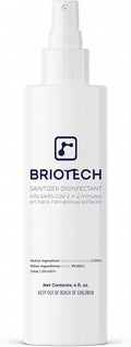 BRIOTECH Sanitizer Disinfectant Hypochlorous Spray, Kill 99.99% of Viruses & Bacteria, Control Mold, Eliminate Odor, Gentle for Nursery & Play Rooms, Food Contact Surface Sanitizer, 4 fl oz