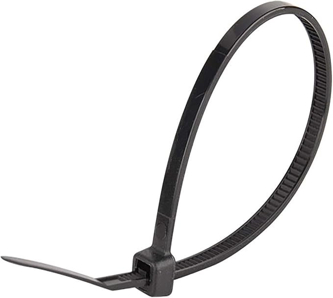 Superun Black Zip Ties 6 Inch 40 Lbs UV resistant Cable Ties 100 Pack | Self-locking,Width 0.14",Max Bundle Diameter 1.37",Industrial Grade,fireproof,Heavy duty,For indoor and outdoor