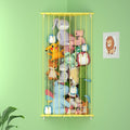 Stuffed Animal Storage Corner - Large Stuffed Animal Holder with Length Adjustable - Plush Storage Hanging Stuffed Animal Net for Wall(Yellow)
