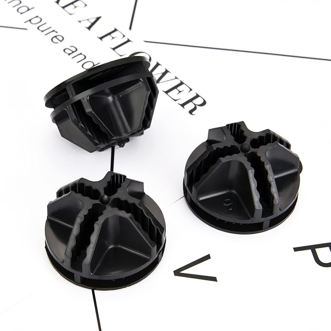 48 Pieces Cube Connectors Plastic Storage Wire Cube Organizer ABS Connectors for Modular Closet Storage Organizer and Wire Shelf (Black)