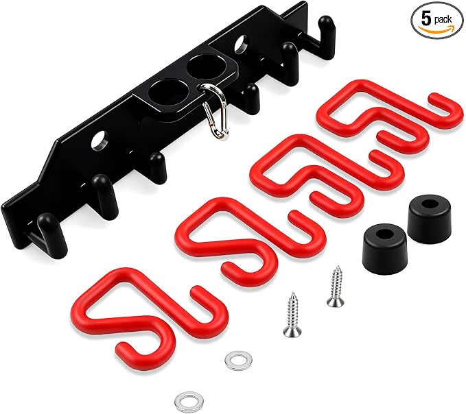 Lineman Tool Board, Line Work Bucket Accessories with 2PCS 3" and2 PCS 2" Aerial Bucket Hooks, Truck Hook Organizer for Heavy Duty Trucks Tool and Lineman