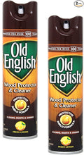 Old English Aerosol Wood Protector & Cleaner, Fresh Lemon 12.5 oz - 2 pk