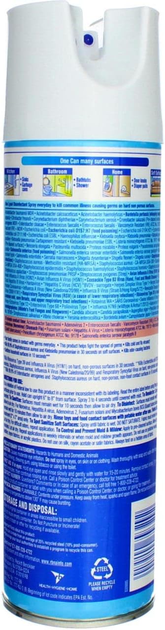 Lysol Disinfectant Spray, Crisp Linen, 19 oz(Pack of 7)