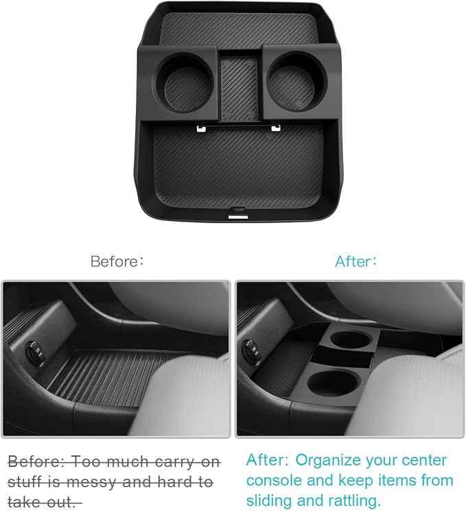 CDEFG for 2026 Hyundai Palisade Lower Console Organizer, for 2026 Hyundai Palisade Accessories Lower Console Organizer Storage Box Insert Tray