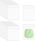 Square Self Sealing Cello Bags 3x3'' 500pcs Tiny Adhesive Cellophane Bags Crystal Sealable OPP Poly Glassine Bags 2mil for Packaging Decorative Wrappers Bakery Cookies