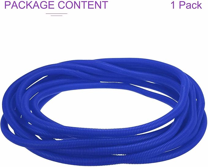 DMiotech 10ft Wire Loom Split Tubing 3/4 Inch(19.1mm) ID, Cord Protectors from Pet Flexible Conduit Cable Management for Office Home Garden, Blue