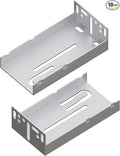 10 Pairs Rear Mounting Brackets for Face Frame Cabinets Replacement Part Drawer Bracket (Width: 45mm) (Rear Mounting Brackets, 10 Pairs)