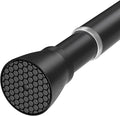HAOYUNIE 1 Pack Tension Curtain Rods, 30-63 Inches Adjustable Spring Tension Rods, No Drill No Slip, for Windows, Doorway, Bathroom & Closet (black)