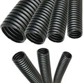 Electriduct 1" Polypropylene Non-Slit Wire Loom Corrugated Flexible Conduit - 50 Feet - Black