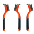 3pcs Small Stainless Steel Little Wire Brushes Set for Cleaning Rust Removal