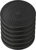 Lazy Susan Turntable 6 Pack 12 Inch Black, Plastic Turntable Organizer, Lazy Susan Organizer for Cabinet Pantry Fridge Kitchen Countertop