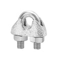 100 pcs 1/8" M3 Wire Rope Clip Cable Clamps Galvanized high Quality Steel Material, U-Bolt Saddle Fasteners - can be Used for Tent Ropes, Wire Ropes, Wire and Cable, clotheslines