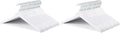 Amazon Basics Wood Suit Clothes Hangers for Closet Organizer, White, 60-Pack
