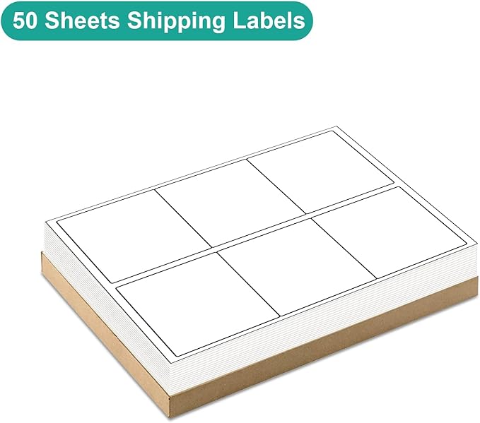MFLABEL 3-1/3" x 4" FBA Address Labels, 6-Up, White, Laser/Ink Jet Printer Compatible, 6 Per Page (24000 Labels, 4000 Sheets)