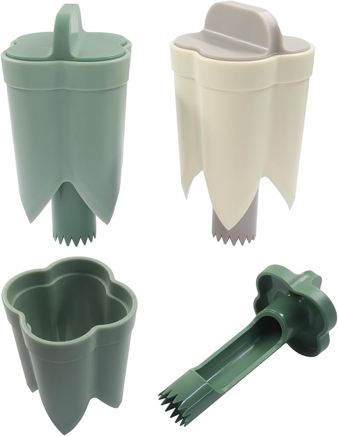 3 Pack Upgraded Pepper Corer Remover, 2 in 1 Bell Pepper Cutter Jalapeno Corer Tool for Home Kitchen Gadgets