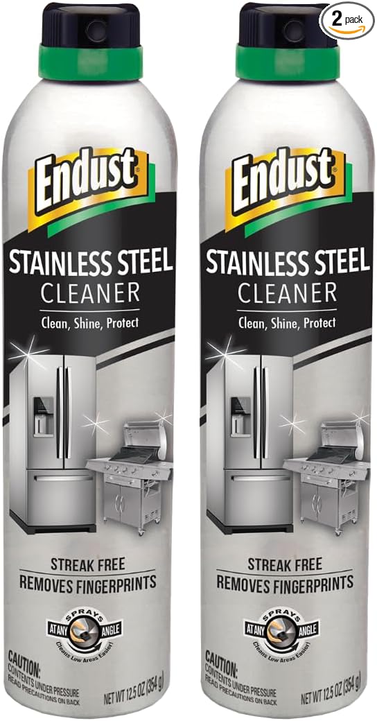 Endust Stainless Steel Cleaner, 2 Pack