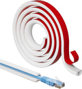 78”Cord Hider for Wall Mounted TV,Adhesive One-Cord Cable Hider for Wall,Cord Covers Raceway Kit for Wires Hider,Flexible Silicone Cable Concealer for Home Office,W 0.54”× H 0.39”