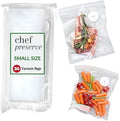 Chef Preserve Reusable Vacuum Sealer Bags for Food - 30 BPA-Free Small (8 x 10 in) Food Storage Bags, Freezer, Microwave - Odor-Resistant, Leak-Proof - Compatible with Chef Preserve Vacuum Sealers