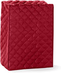 Covermates Keepsakes Rectangular Appliance Cover – Quilted Kitchen Appliance Cover for Countertop Storage – Dust Protection – Stain Resistant – Washable – Slip-On Appliance Design, Red