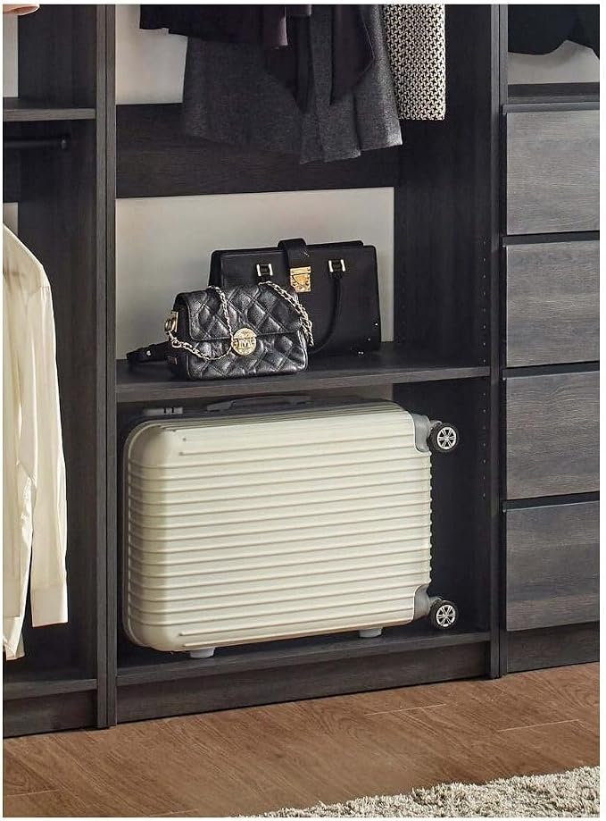 Maykoosh Closet System Organizer - Customizable Walk-in Wardrobe Storage Black/Model ABDE 4 Closet