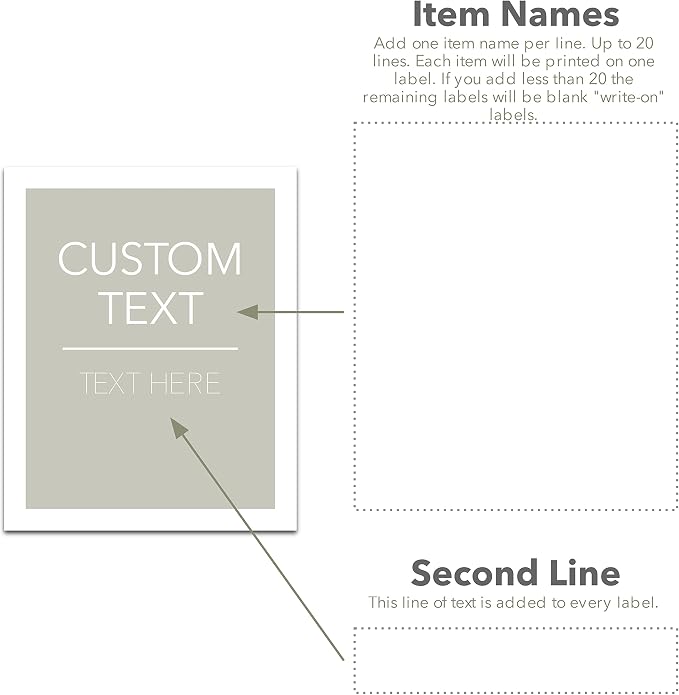 Custom Minimalist Labels for Spice Jars | Personalized Pantry Labels for Spices | Stickers for Organizing Kitchen Pantry