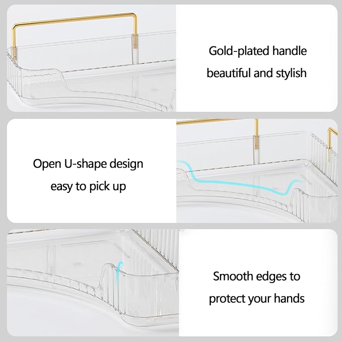 shuang qing 2-Tier Corner Bathroom Counter Organizer – Classic Storage Shelf for Makeup, Perfume & Toiletries, Space-Saving Countertop Tray Fits Bathroom, Dresser, Kitchen (Classic White)