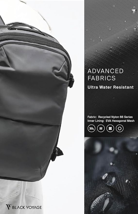 BlackVoyage Vortex Vacuum Seal Travel Backpack 60L Expandable Air Compression System Water Resistant TSA Lock Carry-On