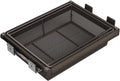 Pull Out Drawer Organizer Containers,Aluminum Alloy Stackable Shelf Baskets Organizer,Stackable Storage Bins,for Office Bathroom Bedroom(Save Space)(Brown,25.98-29.92in)