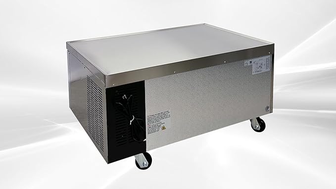 Commercial Chefs Base Refrigerator, ETL Fridge Cooler Merchandiser, 48" W Stainless Steel